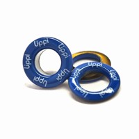 Œillets métalliques écologiques personnalisés avec logo imprimé, bleu vif brillant, pour manteaux, sacs, rideaux, vêtements et accessoires de quincaillerie