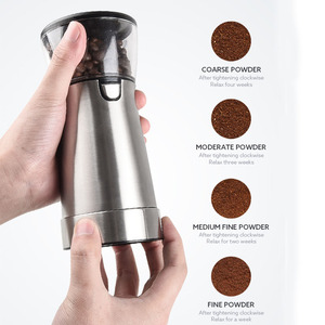 เครื่องบดกาแฟไฟฟ้าแบบมืออาชีพพร้อมเครื่องขัดทรงกรวยสามารถปรับได้<span class=keywords><strong>บด</strong></span><span class=keywords><strong>หยาบ</strong></span>ให้ละเอียดสำหรับเทเฟรนช์เพรส - Product Image 3