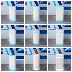 Expositor Comercial Iluminado <span class=keywords><strong>de</strong></span> Forma Irregular Cuadrada Hexagonal, Mueble <span class=keywords><strong>de</strong></span> Exhibición, Mostrador <span class=keywords><strong>de</strong></span> Isla - Product Image 3
