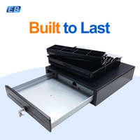 Cajón de Efectivo para Punto de Venta CB-410 de Alta Resistencia, Cajón de Metal de 410 mm con Interfaz RJ12 para Sistema de Venta Minorista, Suministro al por Mayor