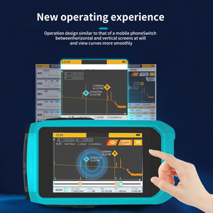 H&C Nieuwste 60km Handheld Mini <span class=keywords><strong>OTDR</strong></span> 1310nm/1550nm Glasvezel Actieve Tester Slimme Event Map Met OPM VFL OLS - Product Image 3
