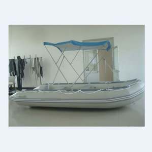 Bateau pneumatique <span class=keywords><strong>AQUA</strong></span> <span class=keywords><strong>MARINA</strong></span> 300 cm pour 6 personnes, bateau de pêche CLASSIC, pont gonflable renforcé en PVC, radeau, bateau de sport, auvent pare-soleil - Product Image 5