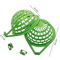 Fabricant vente en gros de bol en plastique pour animaux de compagnie nid d'oeufs d'oiseau perroquet décoration de cage à oiseaux en maille plastique nid d'oiseau pigeon bol
