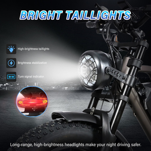Vélo électrique rétro avec moteur de moyeu arrière en alliage d'aluminium 48V 750W 20 pouces 7 vitesses, frein à disque, batterie au lithium, autonomie de <span class=keywords><strong>50</strong></span> <span class=keywords><strong>km</strong></span> - Product Image 4