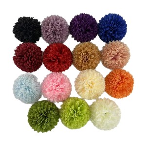 Fleurs artificielles Qiye, chrysanthèmes en soie de 9 cm, pompons pour décoration de mariage, décoration de la maison, accessoires DIY - Product Image 1