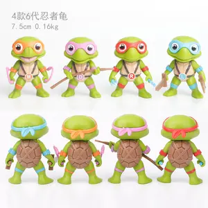 Wholesale Anime Movie Game turtles cartoon figure doll toy ornament 4 styles Ninjas Turtles action figures Model toys