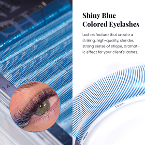 Gollee Nouvelles extensions de cils colorées <span class=keywords><strong>Mega</strong></span> Spike Volume intense, faites à la main, croisées, naturelles, véganes, préfabriquées en éventail, mixtes - Product Image 2