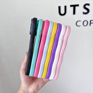 เคสโทรศัพท์มือถือขอบหยัก สำหรับ iPhone 18 Pro Max 17 16 15 Pro  แบบด้าน กึ่งโปร่งแสง กันกระแทก ซิลิโคนนิ่ม สีลูกกวาด ฝาหลัง - Product Image 4