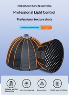 YUEYING LED-70cm Boîte à lumière parabolique pour flash de studio photo, monture Bowens, grille conique profonde, moule exclusif