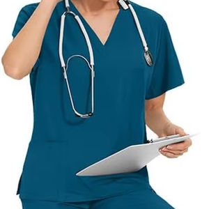 ชุดเครื่องแบบทางการแพทย์สำหรับผู้หญิงและผู้ชายชุดสครับชุดเสื้อและกางเกงทางการแพทย์ - Product Image 3