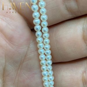 שרשרת פנינים טבעיות עגולות H.WEN 1-6A, 2-12 מ\\\"מ, איכות גבוהה, ברק גבוה, פניני מים מתוקים בצורת תפוח אדמה - Product Image 6