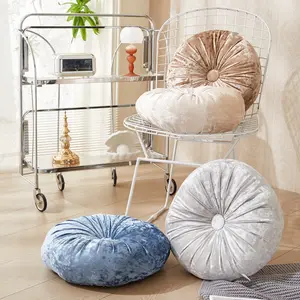 MU פופולרי לעיצוב הבית דלעת רצפת מושב כרית קטיפה כרית ספה דקורטיבית כרית רצפה עגולה עבה