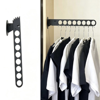 Tringle de rangement rétractable en acier sur mesure, porte-vêtements coulissant réglable, autres accessoires de salle de bain