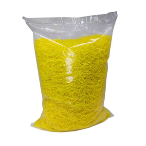 Élastiques en caoutchouc naturel couleurs arc-en-ciel pour bracelets tissés - Sac de recharge 1kg - Kit de loisirs créatifs DIY de haute qualité et sûr pour la fabrication de jouets - Usine OEM - Product Image 4