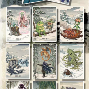 Tablero Shikishi con Diseño de Pokémon Ukiyo-e, Arte Tradicional Japonés, Decoración de Pared Coleccionable de Anime, Regalo para Fans - Product Image 2