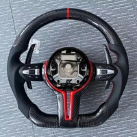 Volant sport en fibre de carbone pour BMW Série 3, 4, 5, X5 (F30, F10, F15, F16, F06, F32, F26, F25, E46, E36, E, F Series)