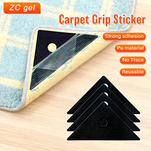 Hot-selling Anti Curling Double Sided Non Slip PU Gel Acoustic Panel Hooks Accessories Rug Grip Tape Gripper <strong>Runner</strong> Washable - Product Image 6