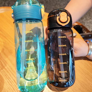 2026 BPA-Free Eco-Friendly <b>Plastic</b> Sports Fitness <b>Cup</b> Portable Transparent Outdoor Water Bottle Straw Students Summer Drinkware - Product Image 5