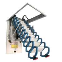 Escalera Retráctil Eléctrica Totalmente Automática, Plegable e Invisible, Diseño Moderno para Casas, Villas y Áticos