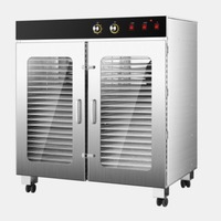 Déshydrateur alimentaire multifonctionnel industriel en acier inoxydable, sécheuse à fruits et légumes, grande capacité, 88 plateaux
