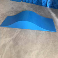 YSMLE Skate Board Park Flat Slide Grind Rail Bar Scooter Ramp Obstacles ABS Roller Skate Ramp