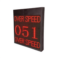 Panneau de signalisation routière radar LPR intégré avec module radar, étanche IP54, ampoules LED, alimentation solaire/réseau électrique pour intersection autoroutière