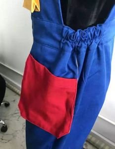 Cargo bavaglino complessivo uomo pantaloni da lavoro Multi tasche abbigliamento da lavoro stazione di servizio personale elettricista carpentiere indossare Patchwork - Product Image 4