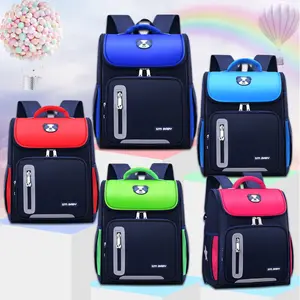 best selling Primary school protection and weight reduction backpack bag kids printed logo acceptable cute school bags for girls