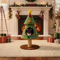Arbre à chat de Noël et griffoir pour grands chats, durable, anti-chute, idéal pour l'hiver, fabriqué en Chine