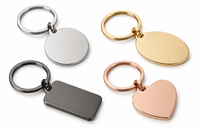Porte-clés ovale personnalisé multicolore en métal vierge avec logo sur mesure – Vente en gros, cadeau promotionnel, fournisseur et fabricant en vrac