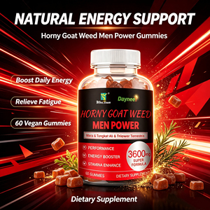 Gomitas de Hierba de Cabra en Celo para Potencia Masculina, Suplemento Vegano con Maca, Tongkat Ali y Tribulus, Aumenta la Energía, Alivia la Fatiga, OEM, ODM, Marca Privada - Product Image 2