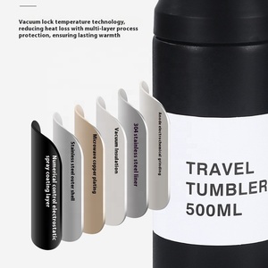 Botella <span class=keywords><strong>termo</strong></span> de lujo de 500ml al por mayor, taza bebedora de agua y taza de café con aislamiento al vacío para regalar - Product Image 3