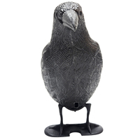 Efficient Bird Repelling Crow Garden Statues Simulated Hunting Decoys Black Raven Crow Decoy