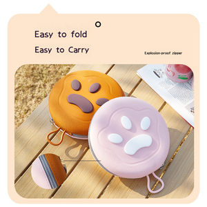 नए डिजाइन व्यक्तिगत आउटडोर पालतू यात्रा फीडर कुत्ते यात्रा कटोरे को ढहने योग्य कुत्ते पानी का कटोरा - Product Image 3