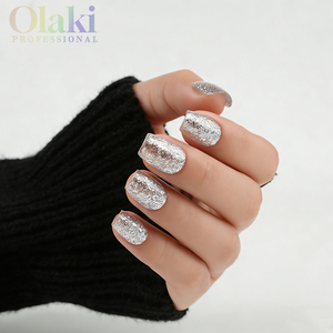 <span class=keywords><strong>Esmalte</strong></span> <span class=keywords><strong>de</strong></span> Gel Platino <span class=keywords><strong>de</strong></span> Lujo SIN HEMA ni TPO, Personalizable, Más Colores con Brillo Plateado - Product Image 5