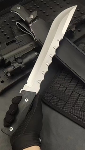 มีดพับทรงตรงแบบยุทธวิธี DIY OEM คุณภาพสูง สแตนเลส ด้ามจับ G10 ปลอกพลาสติก สำหรับเอาตัวรอดกลางแจ้ง LS089 รับประกัน 1 ปี - Product Image 4