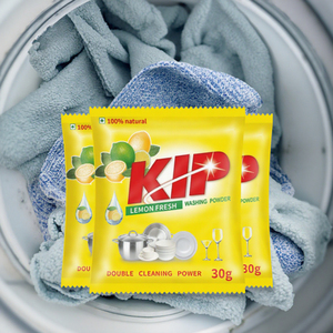 Fabricant de détergent à lessive parfumé floral de haute qualité OEM 30g KIP Vente directe de poudre de lavage à chaud en mousse riche de Chine - Product Image 2