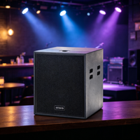 Système de haut-parleurs de scène passifs à ligne acoustique avec subwoofer 2000W de puissance de crête, 138dB SPL, woofer néodyme 15 pouces, en contreplaqué de bouleau et polyurée