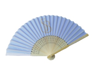 พัดไม้ไผ่พับได้แบบสั่งทำพิเศษพร้อมลายเพ้นท์สำหรับงานแต่งงานขายส่ง - Product Image 3