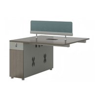Poste de travail de bureau individuel moderne en bois avec cloison de séparation pour employé, ensemble de mobilier de luxe en MDF, vente en gros
