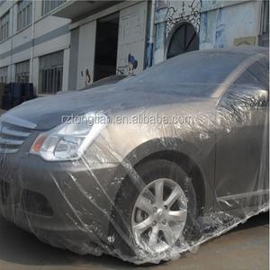 Disposable <strong>Car</strong> <strong>Cover</strong> Clear <strong>Plastic</strong> <strong>Car</strong> <strong>Cover</strong> Universal Rain Dust Garage <strong>Cover</strong> with Elastic Band - Product Image 3