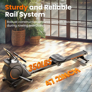 Vente directe usine : Rameur d'exercice commercial pour salle de sport avec écran LCD - Product Image 2