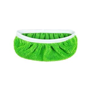 Paños de microfibra reutilizables para barrido en seco, almohadillas de fregona de aluminio compatibles con cabezales de fregona de escurrido automático. - Product Image 5