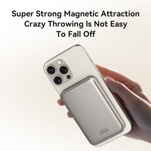 <span class=keywords><strong>Batterie</strong></span> externe magnétique 10000mAh, charge rapide 20W PD, LED, <span class=keywords><strong>batterie</strong></span> externe magnétique sans fil portable pour les voyages, cadeau, chargeur portable - Product Image 5