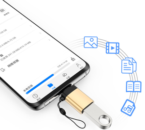 Customize OEM Logo USB 3.0 to USB 3.1 Type C <strong>OTG</strong> Convertor <strong>Adaptor</strong> With Key Chain - Product Image 2