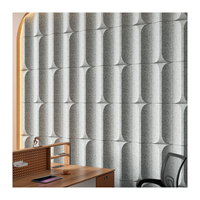 Panneau acoustique 3D Parametric Wall Art Panneau mural de studio insonorisé à prix raisonnable pour solution de conception graphique d'hôtel
