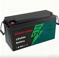 Аккумулятор LiFePO4 200 Ач 12,8 В для глубокого разряда, замена свинцово-кислотных аккумуляторов 12 В, со встроенной BMS, для солнечных систем, автодомов, ИБП, морского транспорта, напрямую от производителя, в наличии