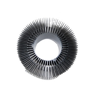 MaTech fábrica por encargo mecanizado estructural redondo anodizado 6063 6061 extrusión de aluminio disipador de calor amplificador - Product Image 2