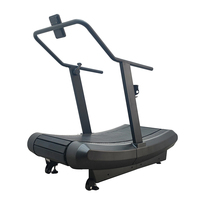 Nouveau tapis roulant commercial mécanique incurvé avec écran LED pour entraînement cardio