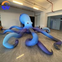 Modèle de pieuvre gonflable géant personnalisé pour publicité extérieure, durable, facile à installer, accessoires décoratifs